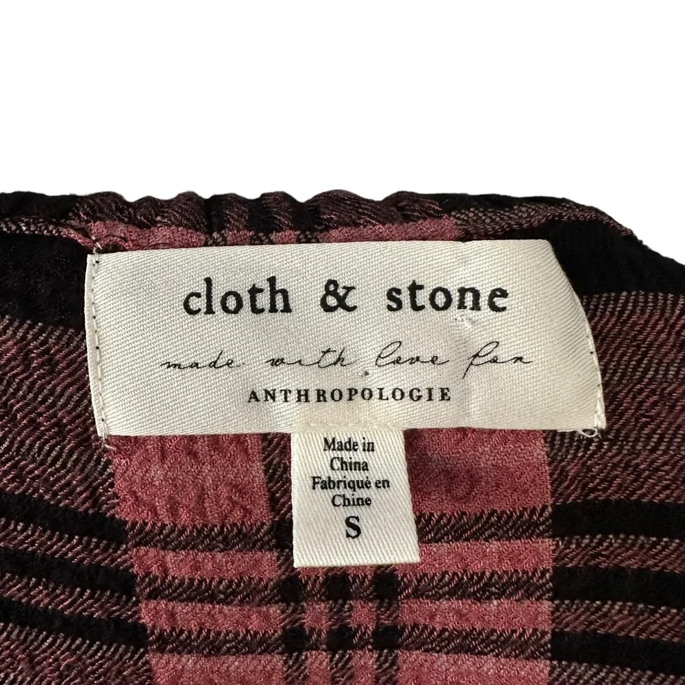 Anthropologie | Cloth & Stone | Daia Plaid Mini Dress Size S *no belt* - Picture 8 of 13